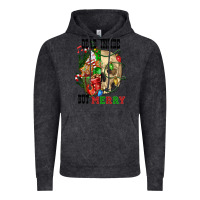 Vintage Black Dead İnside But Merry Human Skull Vintage Hoodie - FaDigitalArtStudio