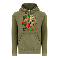 Vintage Olive Dead İnside But Merry Human Skull Vintage Hoodie - FaDigitalArtStudio