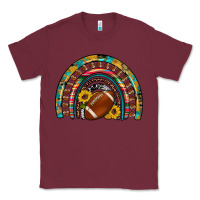 Burgundy football rainbow Classic Tee - Artiststas