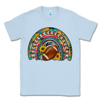 Dusty Blue football rainbow Classic Tee - Artiststas
