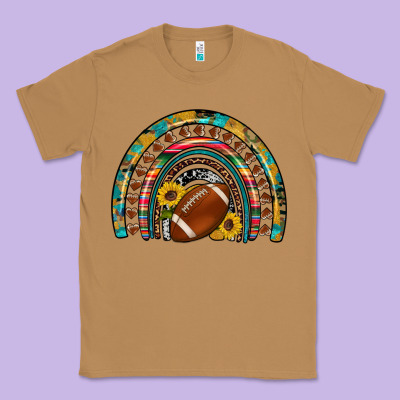 Football Rainbow Classic Tee Designed By Artiststas