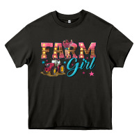 Asphalt farm girl Heavy Core Tee - texasbilliewilder