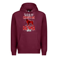 Burgundy This Is My Christmas Pajama Shirt Premium Hoodie - Bettercallsaul
