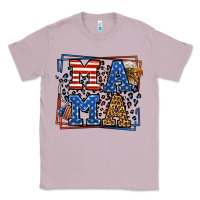 Lilac Army Veteran mama leopard frame 4th of July Classic Tee - LillyAllenDesigns