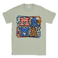 Matcha Army Veteran mama leopard frame 4th of July Classic Tee - LillyAllenDesigns
