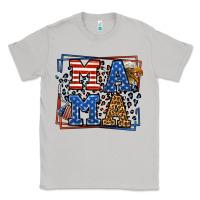 Moon Dust Army Veteran mama leopard frame 4th of July Classic Tee - LillyAllenDesigns