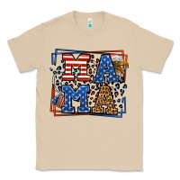 Mushroom Army Veteran mama leopard frame 4th of July Classic Tee - LillyAllenDesigns
