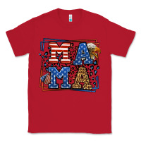 Red Army Veteran mama leopard frame 4th of July Classic Tee - LillyAllenDesigns