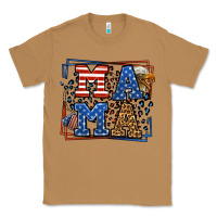 Toasted Coconut Army Veteran mama leopard frame 4th of July Classic Tee - LillyAllenDesigns