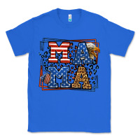 True Royal Army Veteran mama leopard frame 4th of July Classic Tee - LillyAllenDesigns