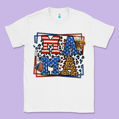 Army Veteran Mama Leopard Frame 4th Of July Classic Tee Designed By Lillyallendesigns