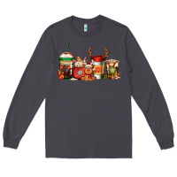 Smoke Reindeer Christmas Coffee Cups Long Sleeve Tee - Jasminsmagicworld