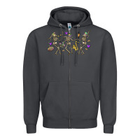 Smoke dancing skeletons mardi gras Zipper Hoodie - MaliasSmallBusiness