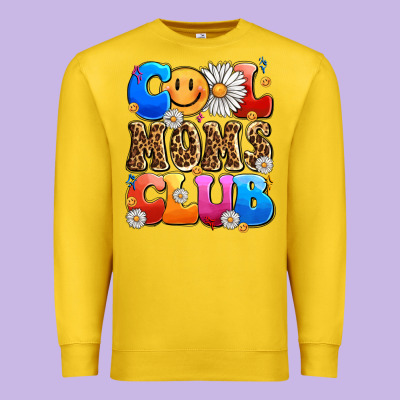 Cool Moms Club Premium Sweatshirt Designed By Lillyallendesigns