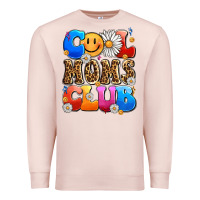 Pale Pink cool moms club Premium Sweatshirt - LillyAllenDesigns
