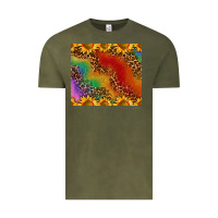 Vintage Olive pride sunflower  rainbow leopard Vintage Tee - AdoDesignShop