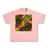 Christmas Gingerbread Man And Candy Cane Seamless Pattern Urban Heavy Tee | Teevron