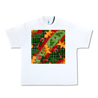 White christmas gingerbread man and candy cane seamless pattern Urban Heavy Tee - BundleAndBundleShop