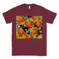 Burgundy basketball tumbler Classic Tee - Artiststas