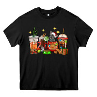 Black Christmas coffee cups with French Bulldog Heavy Core Tee - RanaPortraitStore