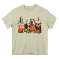Mossy Christmas coffee cups with French Bulldog Heavy Core Tee - RanaPortraitStore