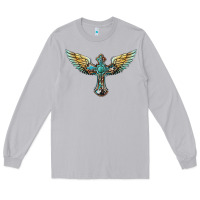 Moon Dust western cross wings Long Sleeve Tee - BarkalooDesign