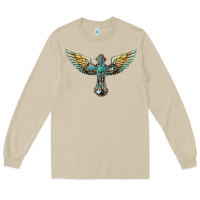 Mushroom western cross wings Long Sleeve Tee - BarkalooDesign