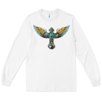 White western cross wings Long Sleeve Tee - BarkalooDesign