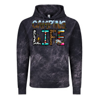 Cloud Black camping life Vintage Hoodie - CowhideDigitalArt
