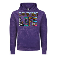 Cloud Purple camping life Vintage Hoodie - CowhideDigitalArt