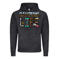 Vintage Black camping life Vintage Hoodie - CowhideDigitalArt