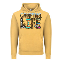 Vintage Mustard camping life Vintage Hoodie - CowhideDigitalArt