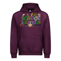 Mauve Wine school secretary mardi gras Urban Hoodie - CowGirlArtShop