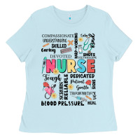 Baby Blue nurse word Ladies Tee - JahusDesignShop