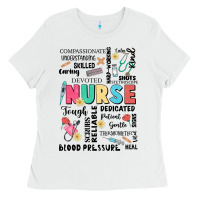 White nurse word Ladies Tee - JahusDesignShop