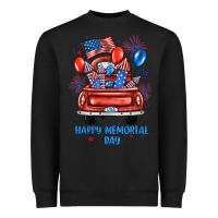 Black happy memorial day farm truck Heavyweight Sweatshirt - JahusDesignShop