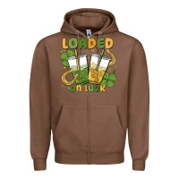 Chestnut loaded on luck Zipper Hoodie - MaliasSmallBusiness