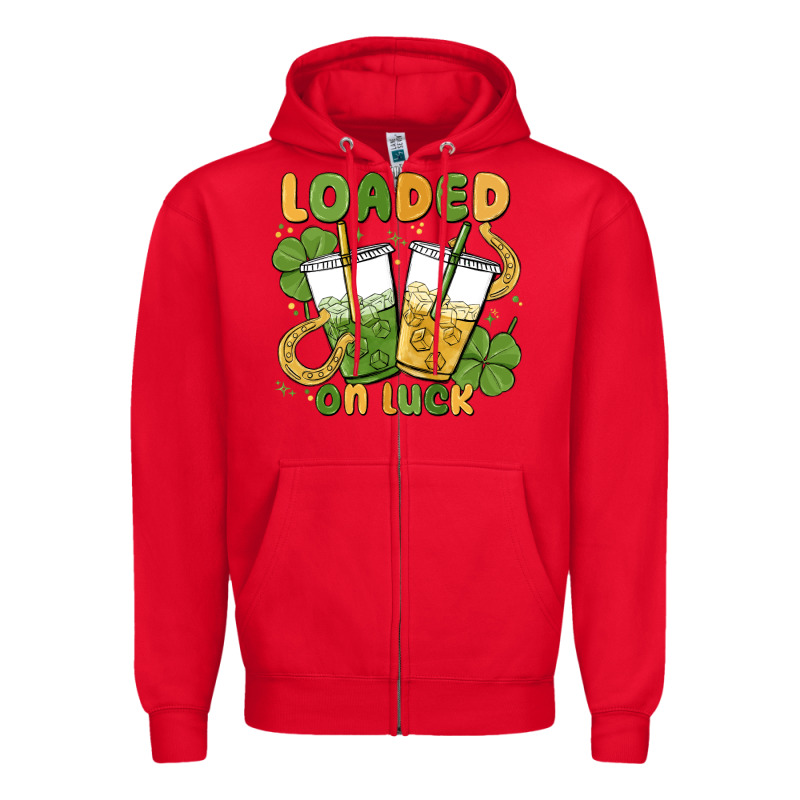 Loaded On Luck Zipper Hoodie by MaliasSmallBusiness | Teevron