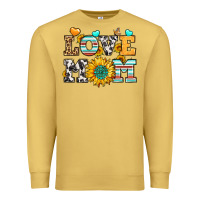 Antique Gold love mom Premium Sweatshirt - LillyAllenDesigns