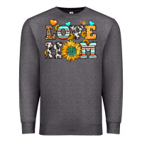Charcoal Heather love mom Premium Sweatshirt - LillyAllenDesigns