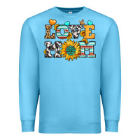 Ocean Blue love mom Premium Sweatshirt - LillyAllenDesigns