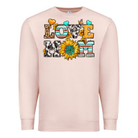 Pale Pink love mom Premium Sweatshirt - LillyAllenDesigns