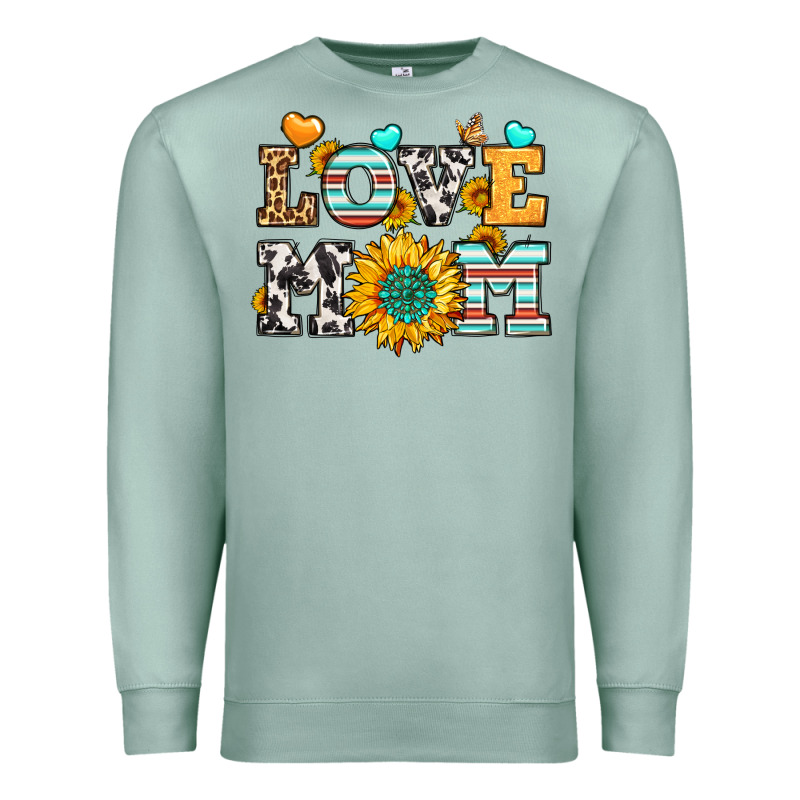 Love Mom Premium Sweatshirt by LillyAllenDesigns | Teevron
