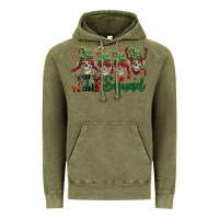 Vintage Olive Elf squad skulls Vintage Hoodie - FaDigitalArtStudio
