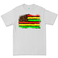 Dove Grey juneteenth flag Premium Tee - texasbilliewilder