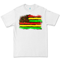 White juneteenth flag Premium Tee - texasbilliewilder