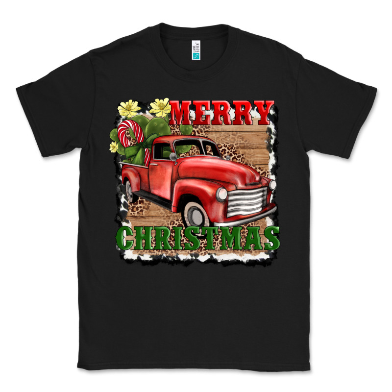 Merry Christmas With Truck Classic Tee by AdoDesignShop | Teevron
