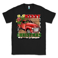 Black merry christmas with truck Classic Tee - AdoDesignShop