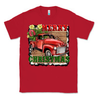 Red merry christmas with truck Classic Tee - AdoDesignShop