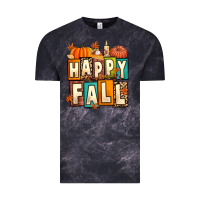 Cloud Black happy fall Vintage Tee - Artiststas